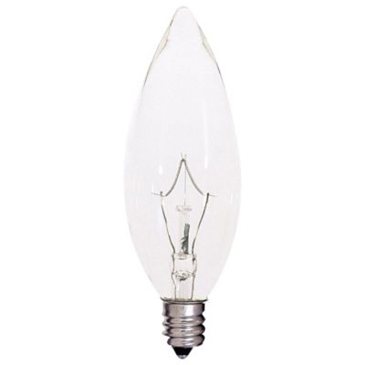 25W 120V BA9.5 E12 Krypton Blunt Tip Clear Bulb by SATCO Lighting - Starlight Lighting USA and Canada